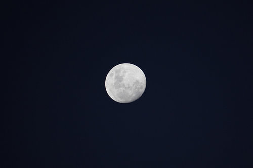 volle maan in de nacht