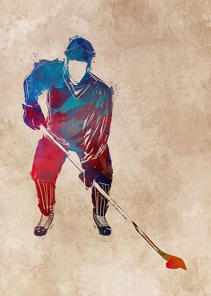 Hockeyspieler #Hockey #Sport von JBJart Justyna Jaszke