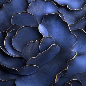 Middernacht bloesem elegantie van Floral Abstractions