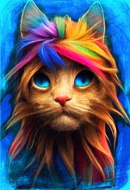 Neon Kitty sur Moonheart Artworks