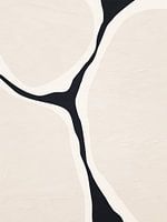 Organische abstrakte Kunst - Schwarz-Weiß-Töne