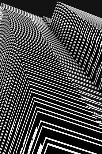 Babylon The Hague abstract architecture image in black and white