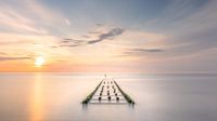 breakwater sunset