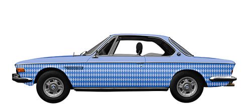 BMW 3.0 CSI in bavarian blue by aRi F. Huber