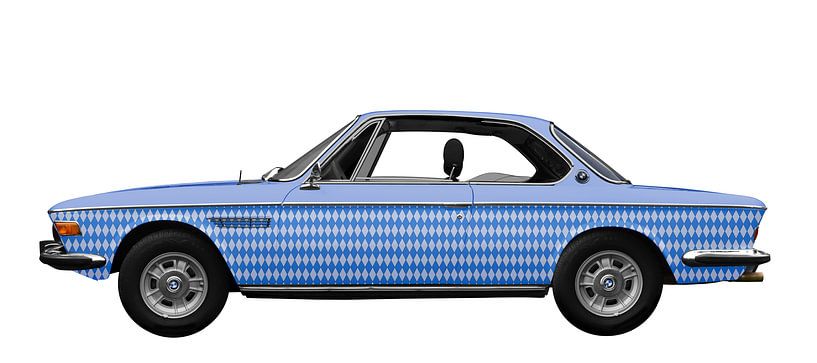 BMW 3.0 CSI in marineblauw van aRi F. Huber