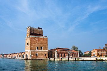 Historische gebouwen in de oude stadskern van Venetië van Rico Ködder