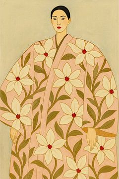 Portrait Aiko in Kimono by Gisela Art for You