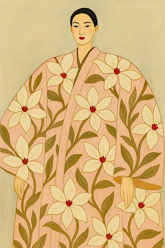 Portret Aiko in Kimono