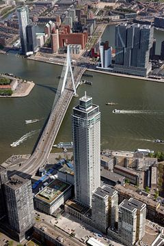Luchtfoto  Rotterdam Zalmhaventoren van Roel Dijkstra