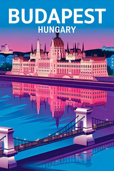 Budapest, Hungary by Poster Art Shop