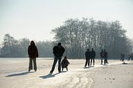 Skater auf den Nieuwkoop-Seen von Merijn van der Vliet Miniaturansicht