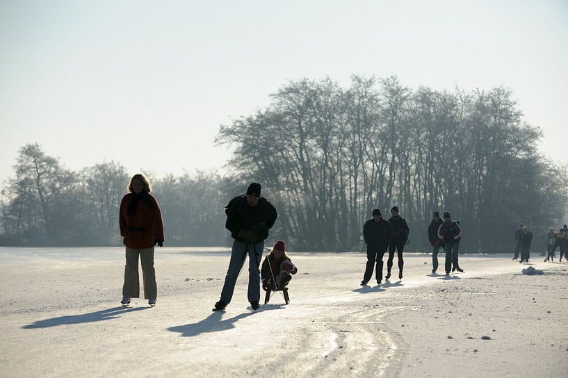 Skater auf den Nieuwkoop-Seen von Merijn van der Vliet