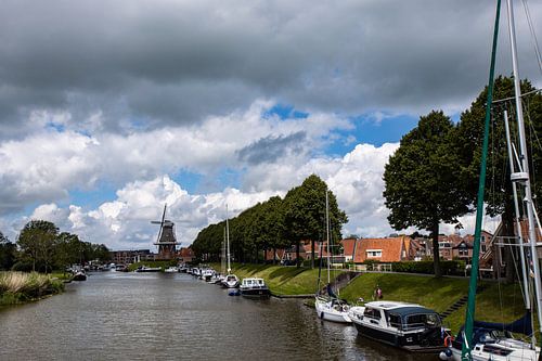 Dokkum op een zomerdag.