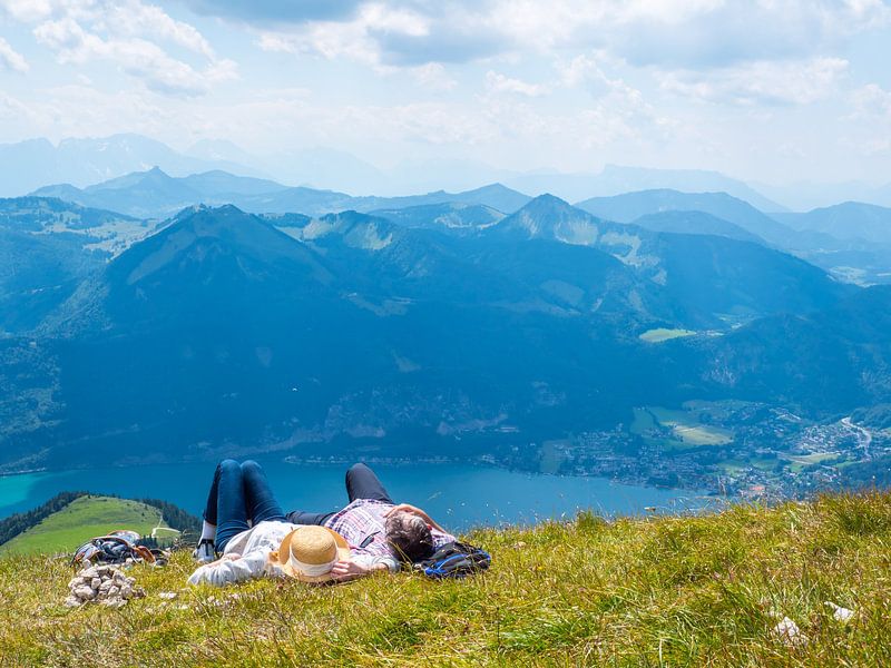 Tijd op de Schafberg in Salzkammergut van Animaflora PicsStock