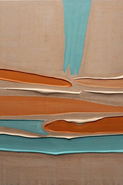 Minimalistisch abstract kunstwerk met kleur van Art & Soul Creations