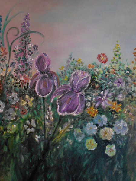 Iris Garden in Spring von Rhonda Clapprood