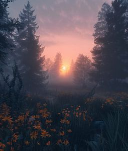 Flüsterndes Licht im Wald