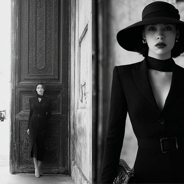 Shady Class | Dame in Schwarz von Karina Brouwer