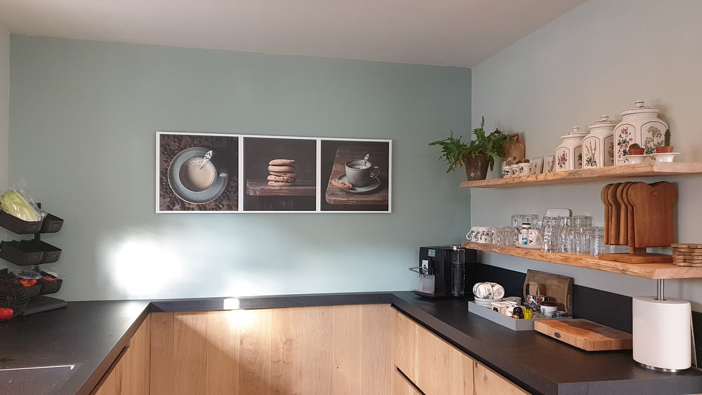 Triptyque de café