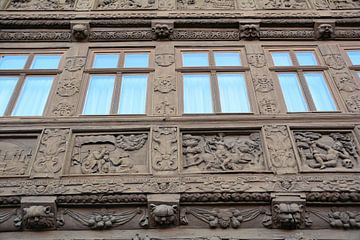 Krummel's huis in de oude stad Wernigerode in het Harz gebergte