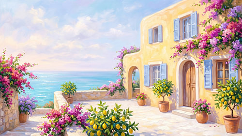 Villa Lemon Garden au bord de la mer
