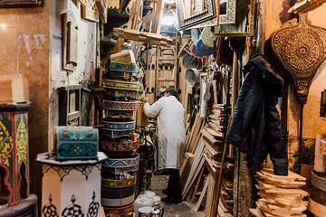 De hout bewerker in Marokko | Reisfotografie van Yaira Bernabela