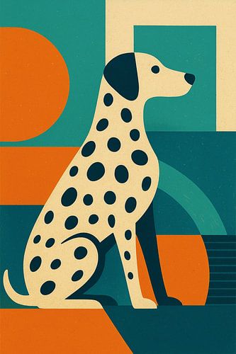 Illustratie van een Dalmatiër.