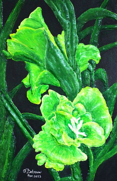 Grüne Lilienblume von Floris Betrouw