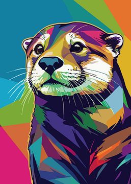 Otter Pop Art-stijl van MIROKKU