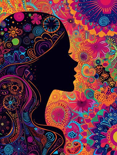 De Poorten van Perceptie | Psychedelische Poster