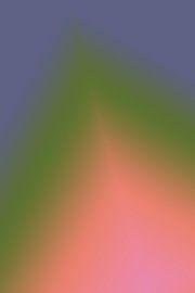 Retro 70s neon art. Abstract gradient in lilac, green, coral, pink. by Dina Dankers