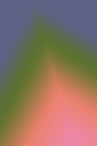 Retro jaren 70 neon kunst. Abstract verloop in lila, groen, koraal, roze.