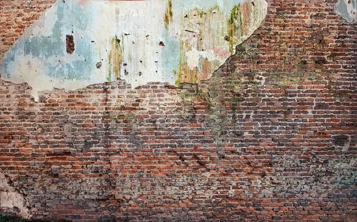 Baksteen oude muur  Hoge resolutie Full frame camera  vr Fotobehang 6