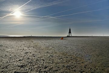 Boje vor der Kugelbake Cuxhaven von Andreas Gajewski