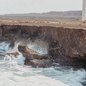 Curaçao - Ruige zee bij de Hatovlakte van Rowenda Hulsebos