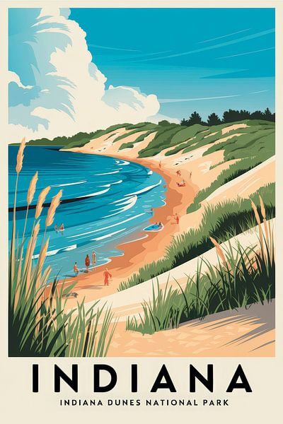 Indiana by Poster Art Shop