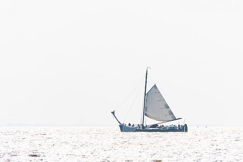 Sailing boat at sea
