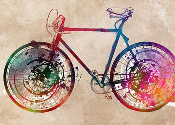 Radfahren Fahrrad Sport Kunst von JBJart Justyna Jaszke