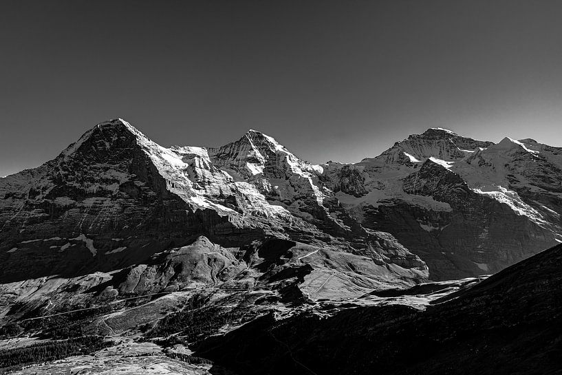 Eiger, Mönch und Jungfrau im Berner Oberland von Martin Opladen
