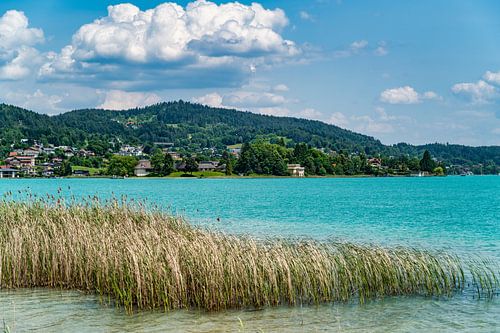 Uitzicht over de Woerthersee