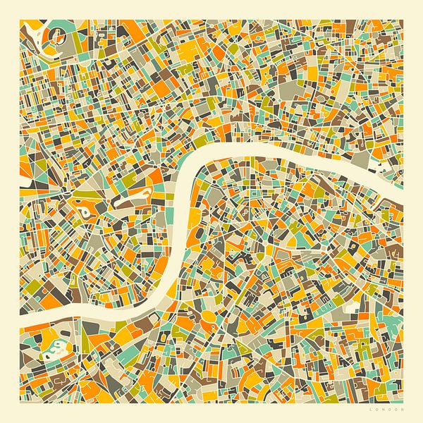 London Map by Jazzberry Blue