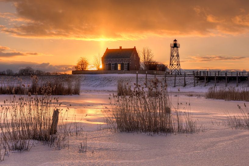 Old harbour of Schokland by Fotografie Ronald