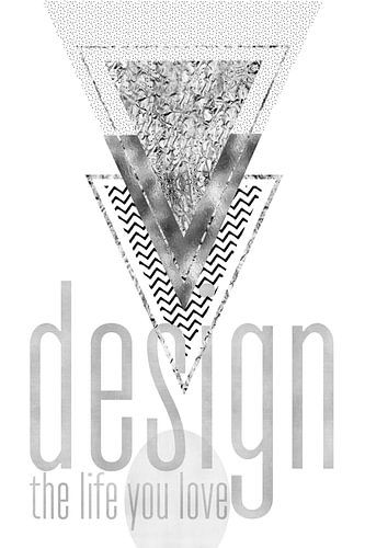 GRAFISCH Ontwerp het leven je lief | zilver