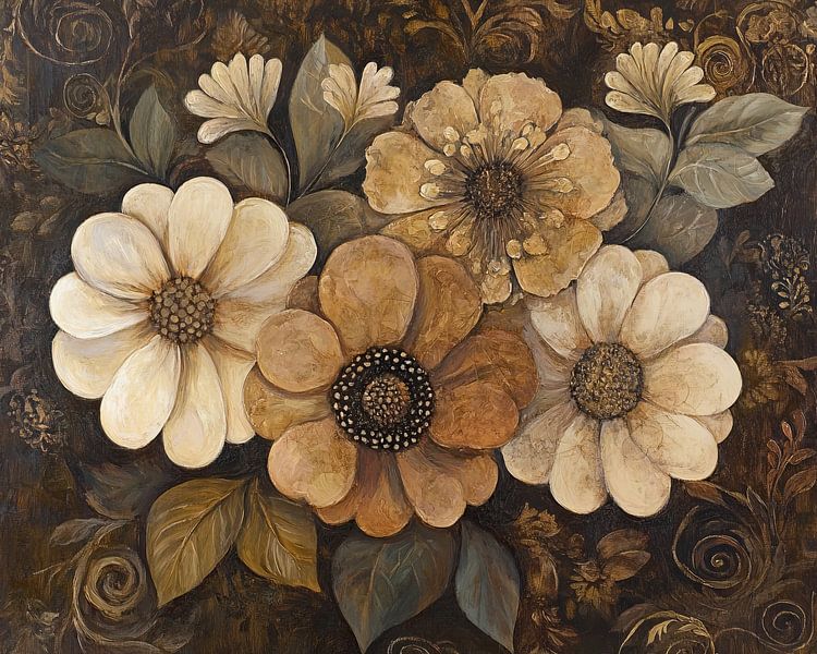 Autumn flowers by Wonderful Art