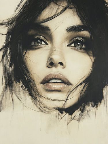 Modernes abstraktes Porträt