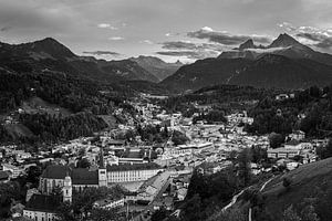 Berchtesgaden in Schwarz und Weiß
