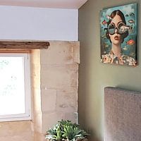 Customer photo: My fish pond by Mirjam Duizendstra, on canvas