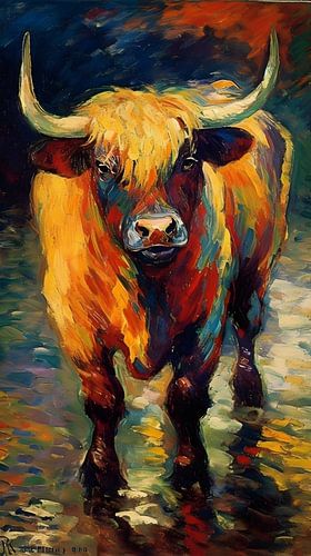 Blonde schottische Highlanderin