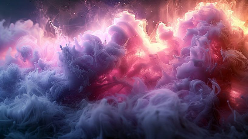 Flüssigkeit Rauch Hintergrund. Rosa Magenta lila Farbe Tinte dynamische Bewegung Hintergrund Abstrakt von de-nue-pic