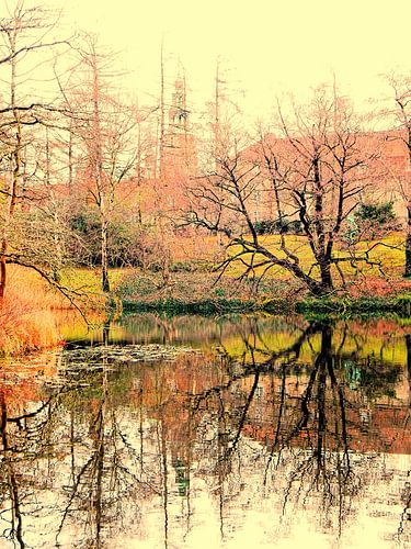 Le lac d'hiver de Copenhague
